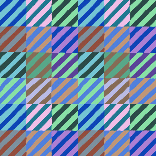 Free Spirit Fabrics Kaffe Fassett Collective 2022 Kaffe Fassett Regimental Ties Blue