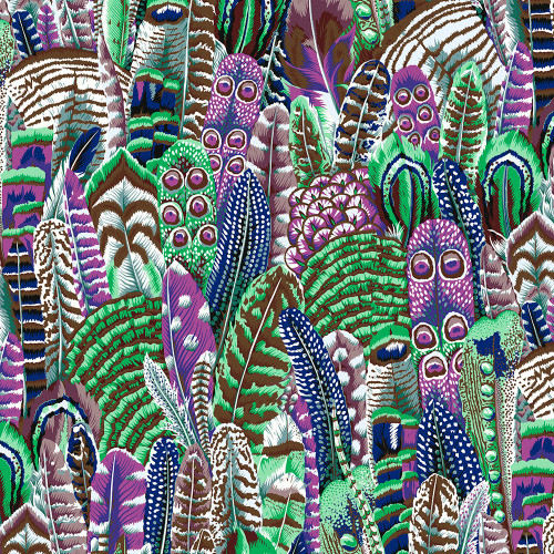 Free Spirit Fabrics Kaffe Fassett Collective 2022 Philip Jacobs Feathers  Contrast