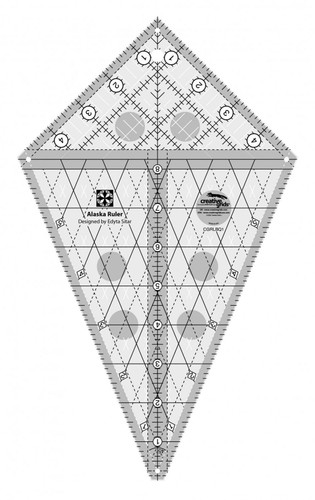Creative Grids Alaska Ruler by Laundry Basket Quilts Edyta Sitar for Checker Distributors