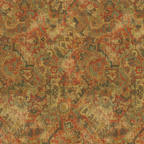 Waverly Fabrics PK Lifestyles Cumbrae Ruby Weathered Heriz Rug