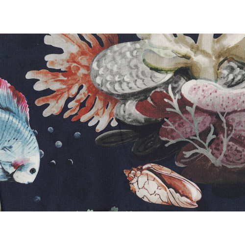 Hamilton Fabrics Atlantis Navy Jill Seale Ocean Scenic