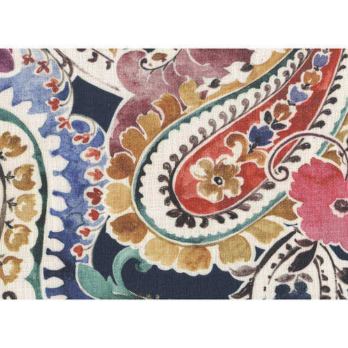 Hamilton Fabrics Finley Navy Floral Paisley