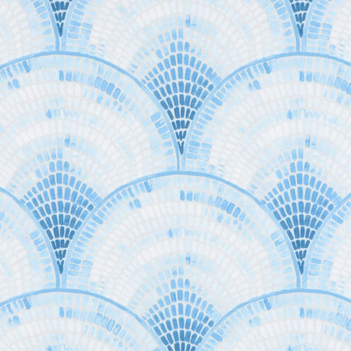 Covington Fabrics Coquillage Bluebell Fan Bargello