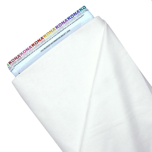 Robert Kaufman Fabrics Kona Cotton 9 Yard Mini Bolt Bleached White PFD