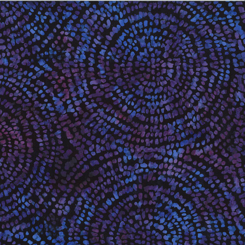 Hoffman Fabrics Bali Batiks 2022 Violet Rays Seed Mandala Agate