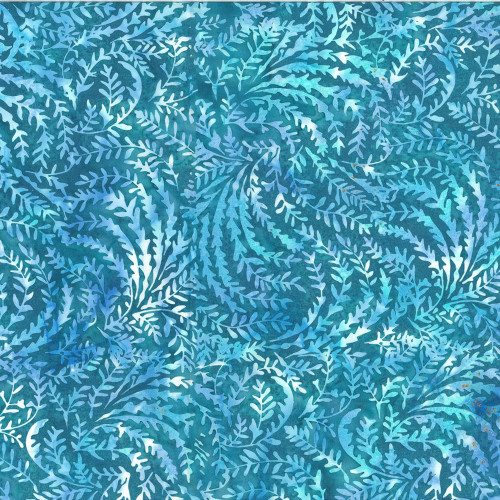 Hoffman Fabrics Bali Batiks 2022 When in Wisteria Tender Ferns Wade