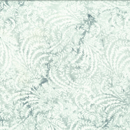 Hoffman Fabrics Bali Batiks 2022 Rainbow of Pastels Tender Ferns Frost