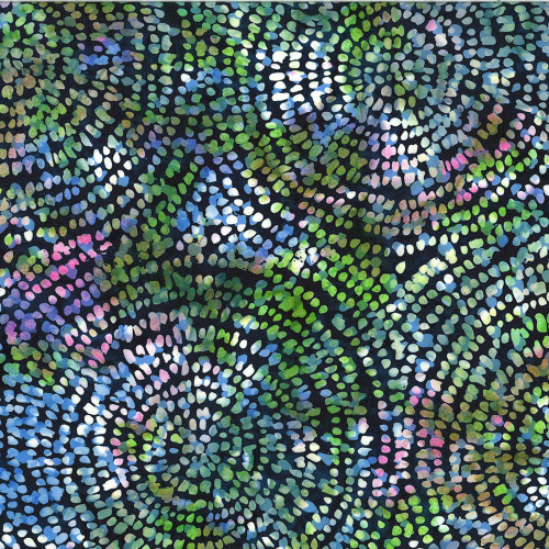 Hoffman Fabrics Bali Batiks 2022 Rainbow of Pastels Seed Mandala Spring