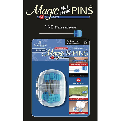 Magic Pins Flat Head Fine 50 Count