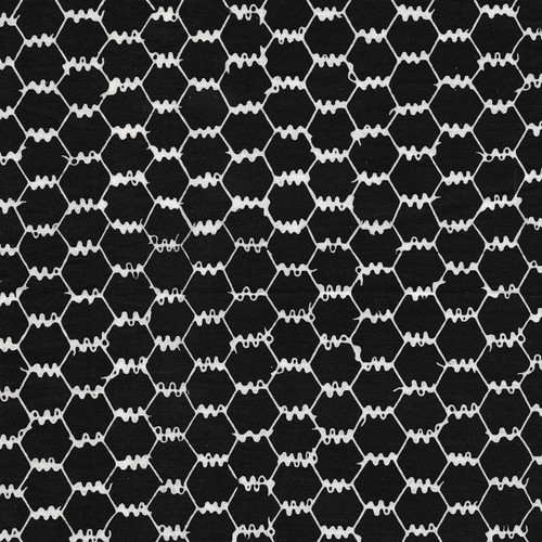Island Batik Fabrics Chicken Coop Kathy Engle Chicken Wire Black White