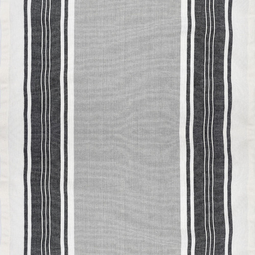 Moda Fabrics Easy Living  18 Inch Wide Cotton Toweling Wide Stripe Silver Black