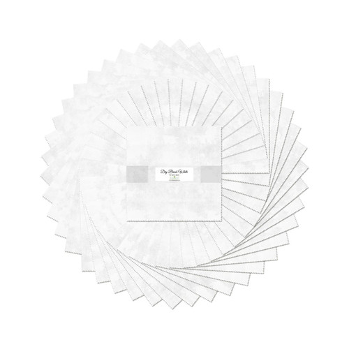 Wilmington Prints Dry Brush Texture 42 Ten Inch Squares White