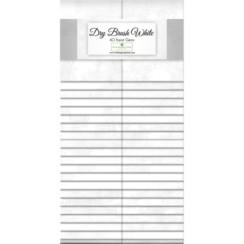 Wilmington Prints Dry Brush Texture White 40 Karat Crystals Fabric Strips