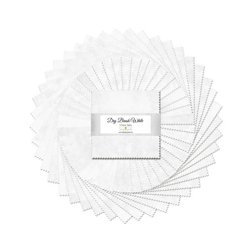 Wilmington Prints Dry Brush Texture 42 Five Inch Squares White