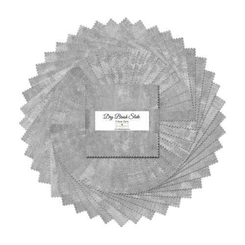 Wilmington Prints Dry Brush Texture 42 Five Inch Squares Slate