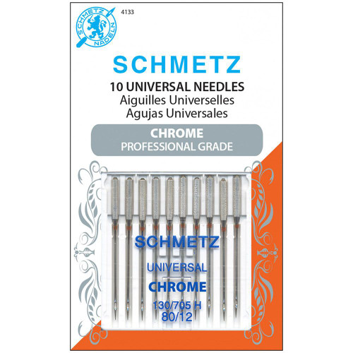 Schmetz Chrome Universal Needle 10 ct, Size 80/12