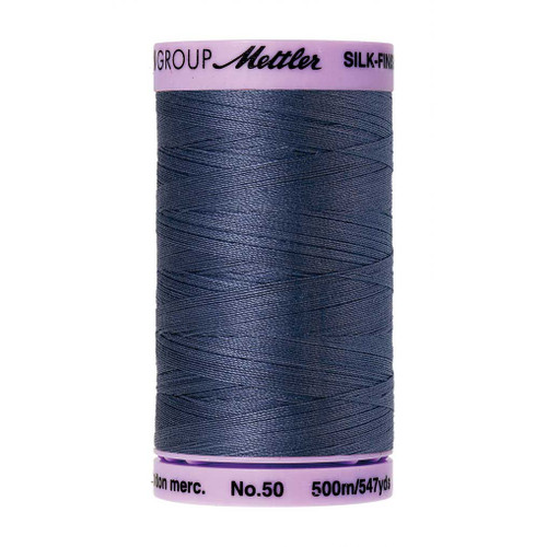 Mettler 50 Weight Silk Finish Cotton Thread  547 yards Blue Shadow