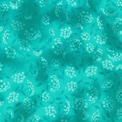 Robert Kaufman Fabrics Fusions Queen Annes Lace Teal