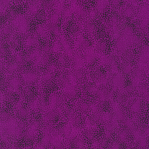 Robert Kaufman Fabrics Fusions Packed Zinnia Blooms Aubergine