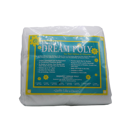 Quilters Dream Request White Poly Twin Batting