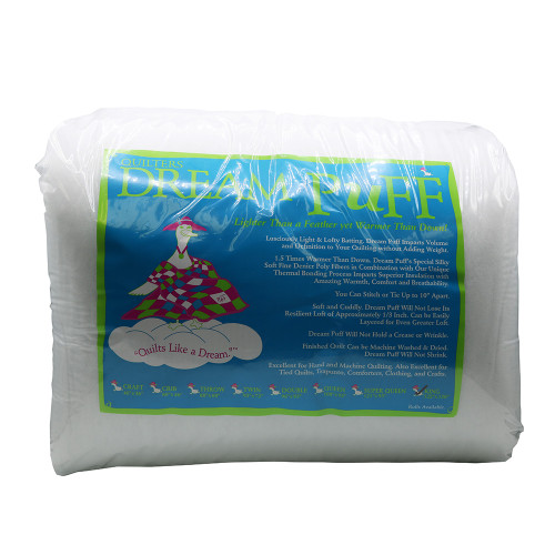 Quilters Dream Puff White Poly King Batting