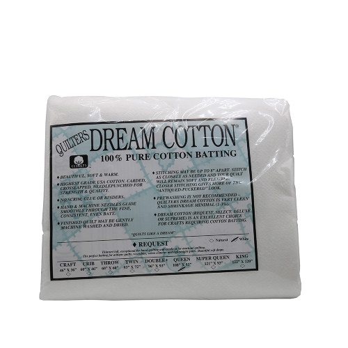 Quilter's Dream Request is a lightweight and consistent low loft developed especially for hand quilters and is ideal for fine micro-stitching.  Request is also lovely to use on your domestic sewing machine. Can be used on the longarm when floating the top. Excellent for light-weight summer quilts, baby quilts, wearables and all hand quilted projects. Very popular for table runners and place-mats.