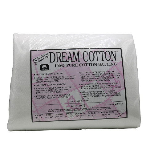Quilters Dream Select White Cotton King Batting