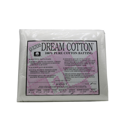 Quilters Dream Select White Cotton Queen Batting