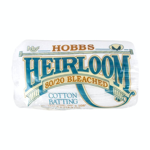 Hobbs Batting Heirloom 80/20 Bleached White Queen Size Quilt Batting