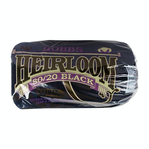 Hobbs Batting Heirloom 80/20 Cotton/Poly Black Queen Size Quilt Batting