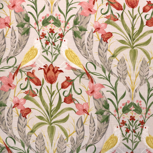 Covington Guinevere Mist Arts & Crafts Hedge Floral Birds