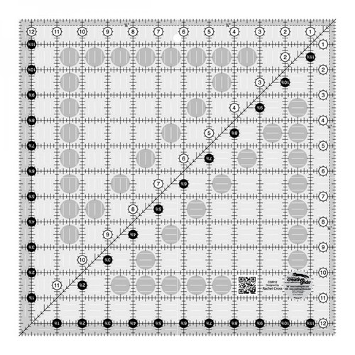 Creative Grids Ruler 12.5 Inch by 12.5 Inch Square