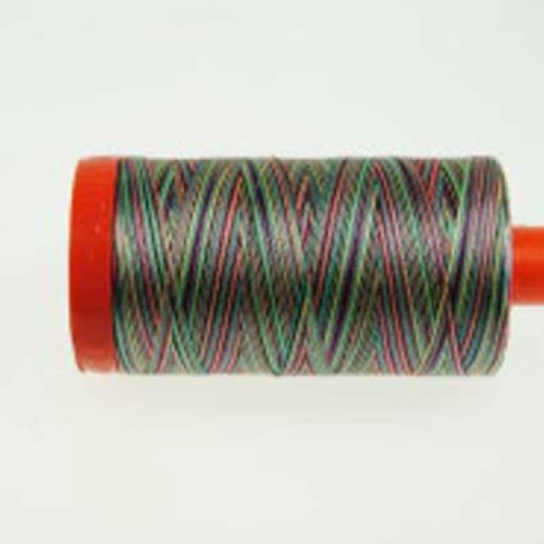 Aurifil Mako Cotton 12 Weight 2 Ply Large Spool 386 Yards 325 Meters Marrakesh Variegated