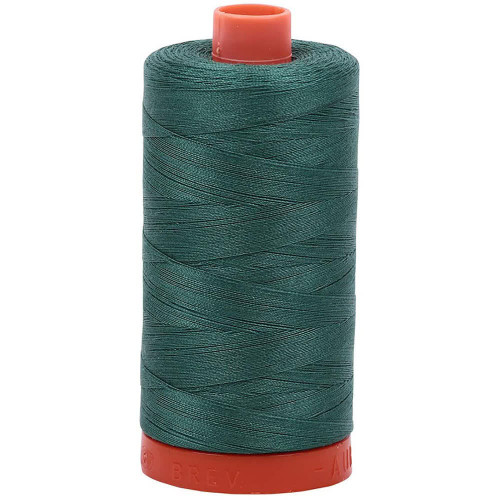 Aurifil Cotton Mako Thread 50 Weight 1422 Yards Turf Green