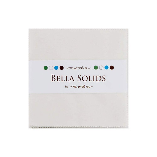 Moda Fabrics Bella Solid Charm Squares Feather