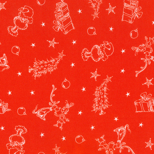 Robert Kaufman Fabrics How The Grinch Stole Christmas Tonal Holiday