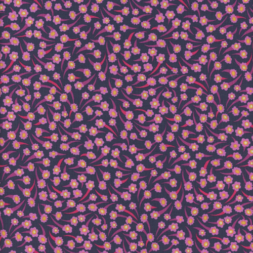Windham Fabrics Atlantis Sally Kelly Coral Flower Midnight