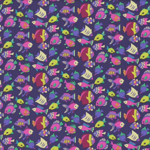 Windham Fabrics Atlantis Sally Kelly Shoal Midnight