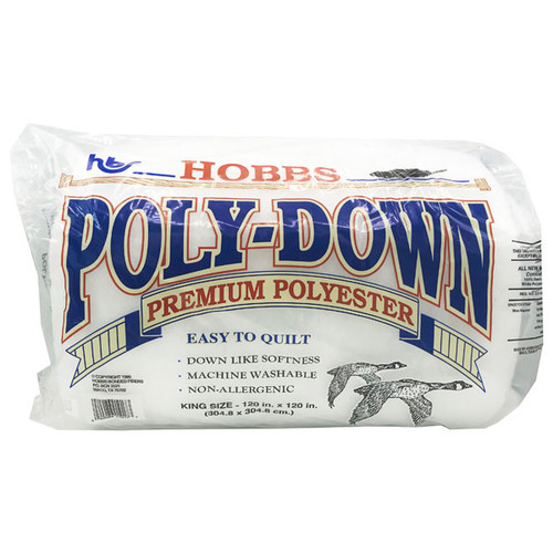 Hobbs Batting Poly Down King Size Polyester Quilt Batting