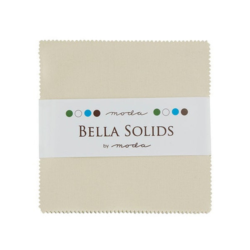 Moda Bella Solids 5-inch Charm Pack Natural
