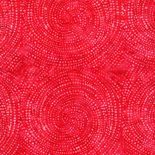 Timeless Treasures Fabrics Tonga Batik 108 Inch Wide Quilt Backing Crimson Dotty Spiral
