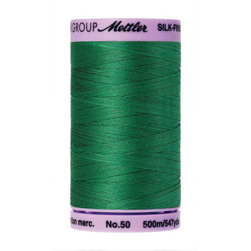 Mettler 50 Weight Silk Finish Cotton Thread  547 yards Kelly