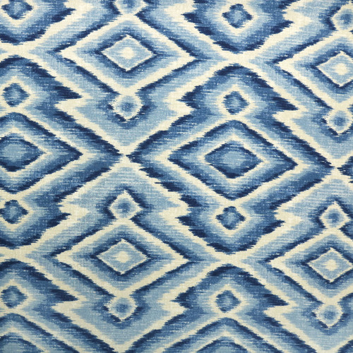 Magnolia Home Fashions Fabrics Serape Admiral Blue Ikat
