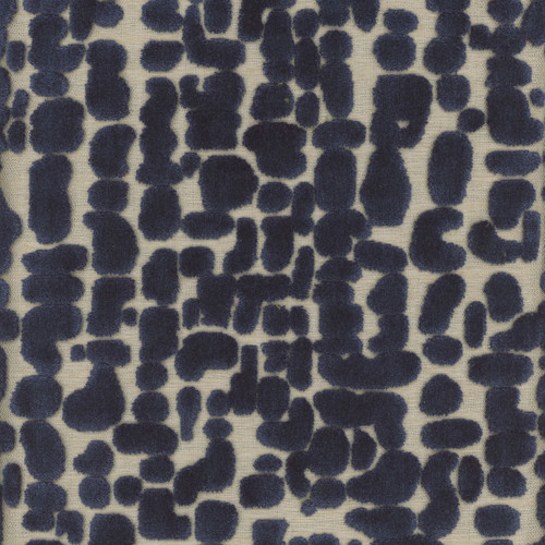 Hamilton Fabrics Asher Lapis Cut Velvet Pebbles