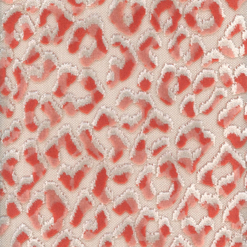 Hamilton Fabrics Ocelot Mango Leopard Skin Cut Velvet