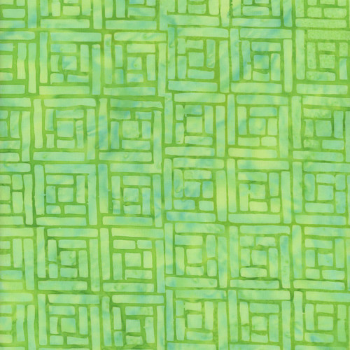 Island Batik Fabrics Bits and Pieces Squares Green Pistachio