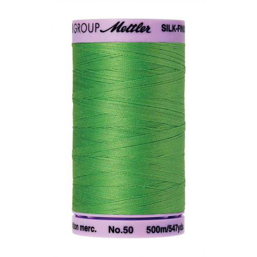 Mettler 50 Weight Silk Finish Cotton Thread  547 yards Light Kelly