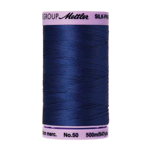 Mettler 50 Weight Silk Finish Cotton Thread  547 yards Royal Blue