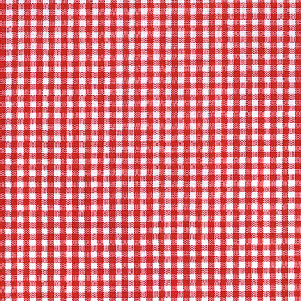 Robert Kaufman Carolina Gingham Check Eighth Inch Crimson Red