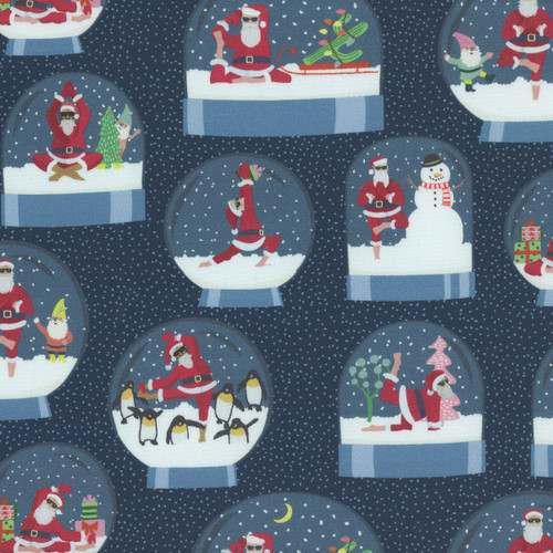 Dear Stella Designs Fabrics Namasanta Yoga Namasanta Navy Blue